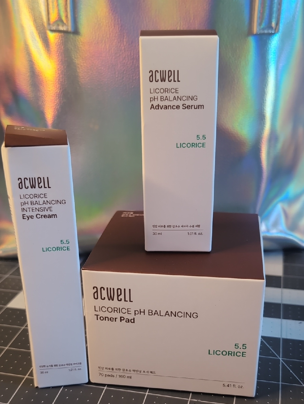 Acwell Licorice Brightening & pH Balancing 3-Piece Skincare Set - NEW